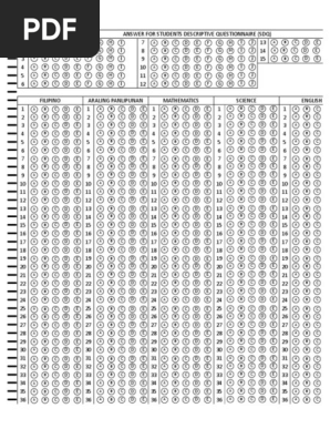 Nat Answer Sheet