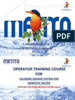 Chlorine Dioxide Operator Training for Doha Metro Water Project