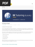 IB Tutoring in Kuwait - Testprepkart