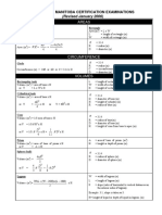 Formulas Jan 2006