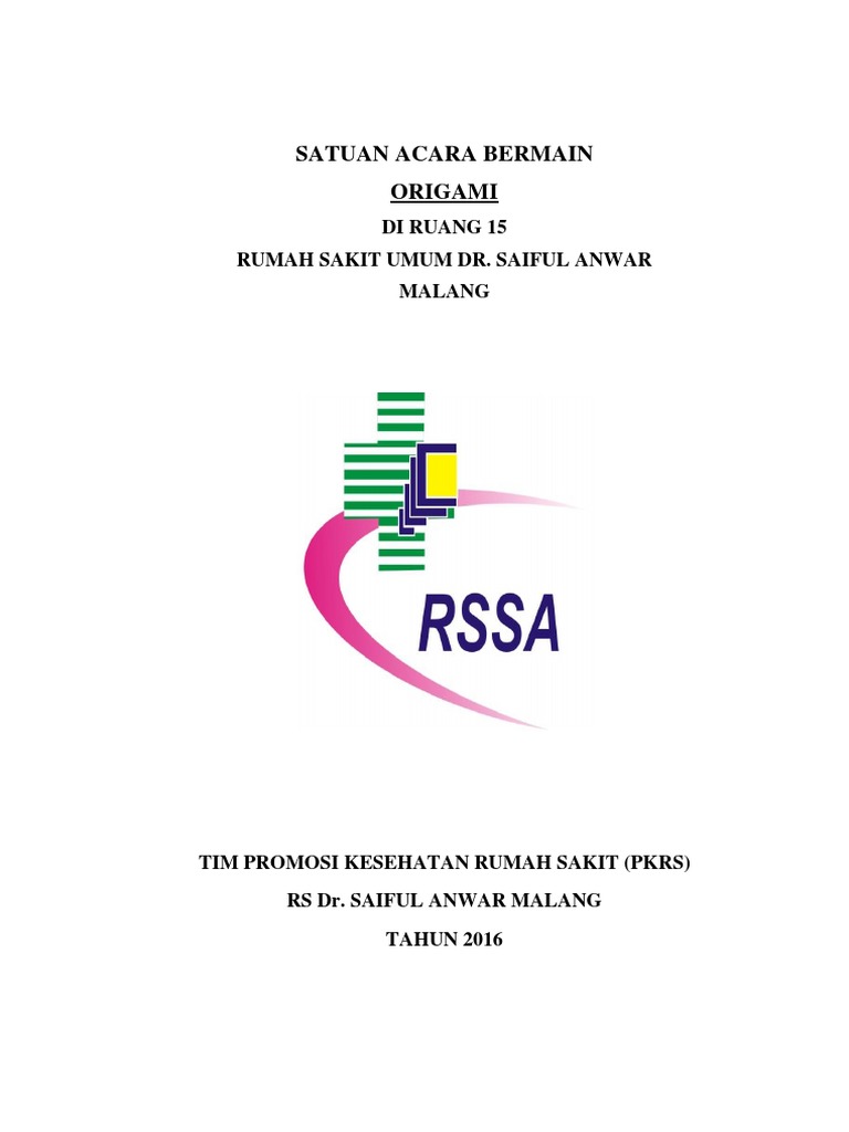 Terapi Bermain Origami untuk Anak RS | PDF | Karier & Perkembangan