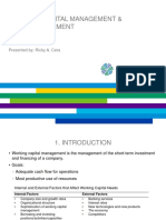 1 Working Capital Management & Cash Management