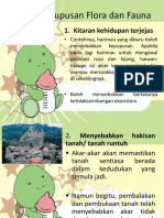 Kesan Kepupusan Flora Dan Fauna