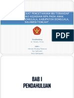 Gambaran Tingkat Pengetahuan Ibu Terhadap Faktor Risiko ISPA