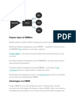 Application of Dbms and Introduction