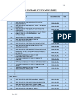 Water Standard Specification Index As On Dec 2015