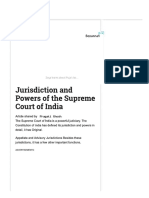 Jurisdiction and Powers of The Supreme Court of India PDF