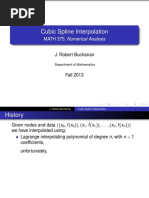 Cubic Spline Interpolation: MATH 375, Numerical Analysis