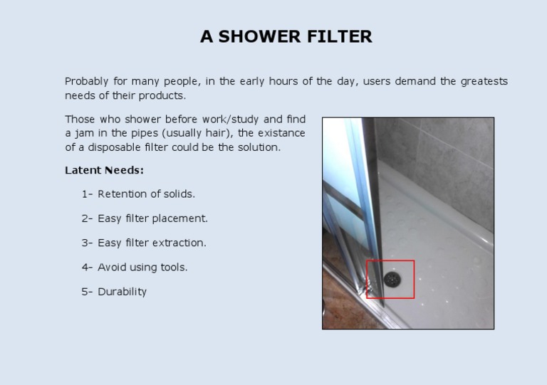 Morning Shower Filter Solution | PDF