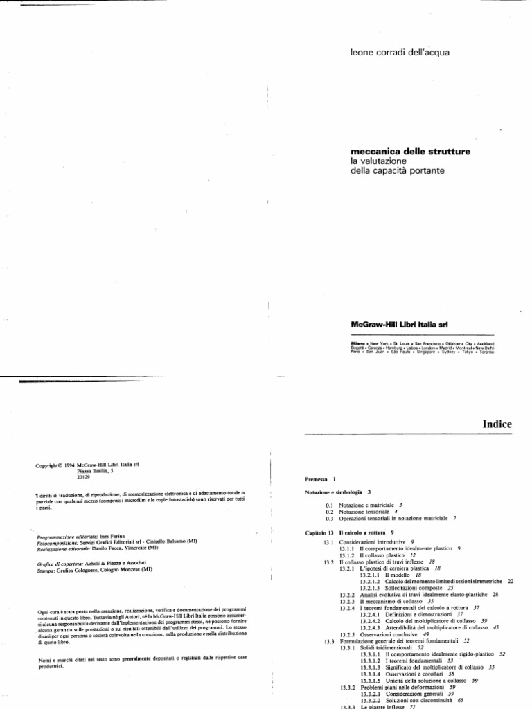 corradi usa tx on Corradi Dell Acqua Meccanica Delle Strutture Volume 3