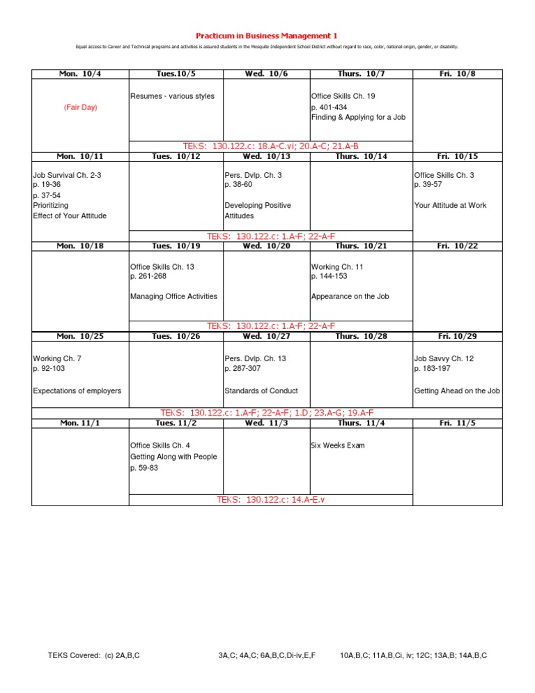 Weekly Job Skills Curriculum Overview | PDF | Sociological Theories ...