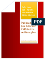 7encokkullanilan2540kelime PDF