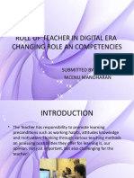 Role of Teacher in Digital Era