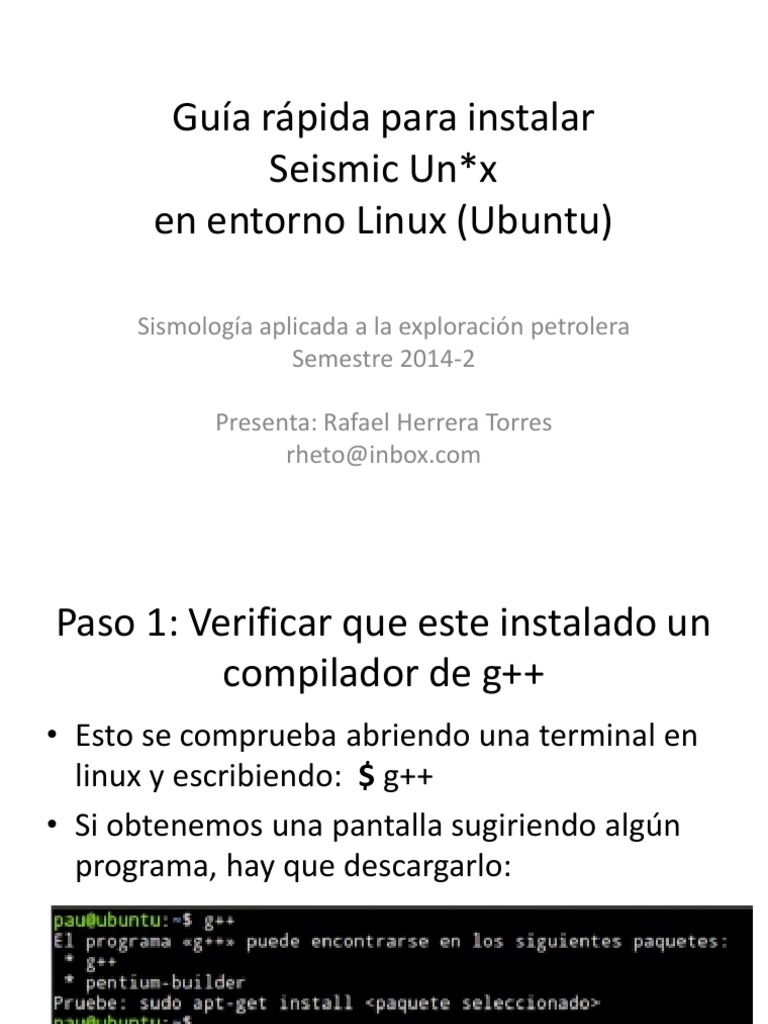 Instalar Seismic Un*x en Ubuntu | PDF