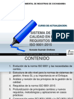 Sistema de gestión de calidad ISO 9001:2015 en la Cámara de Industrias de Cochabamba