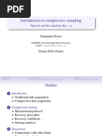 Introduction To Compressive Sampling