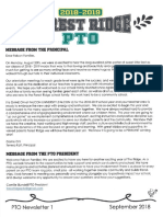 2018-19 FR PTO Newsletter