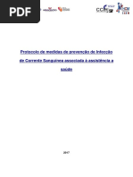 Protocolo de Medidas de Prevenção de Infecção de Corrente Sanguínea Associada à Assistência a Saúde