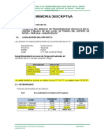 Memoria Descriptiva - Ahuaycha