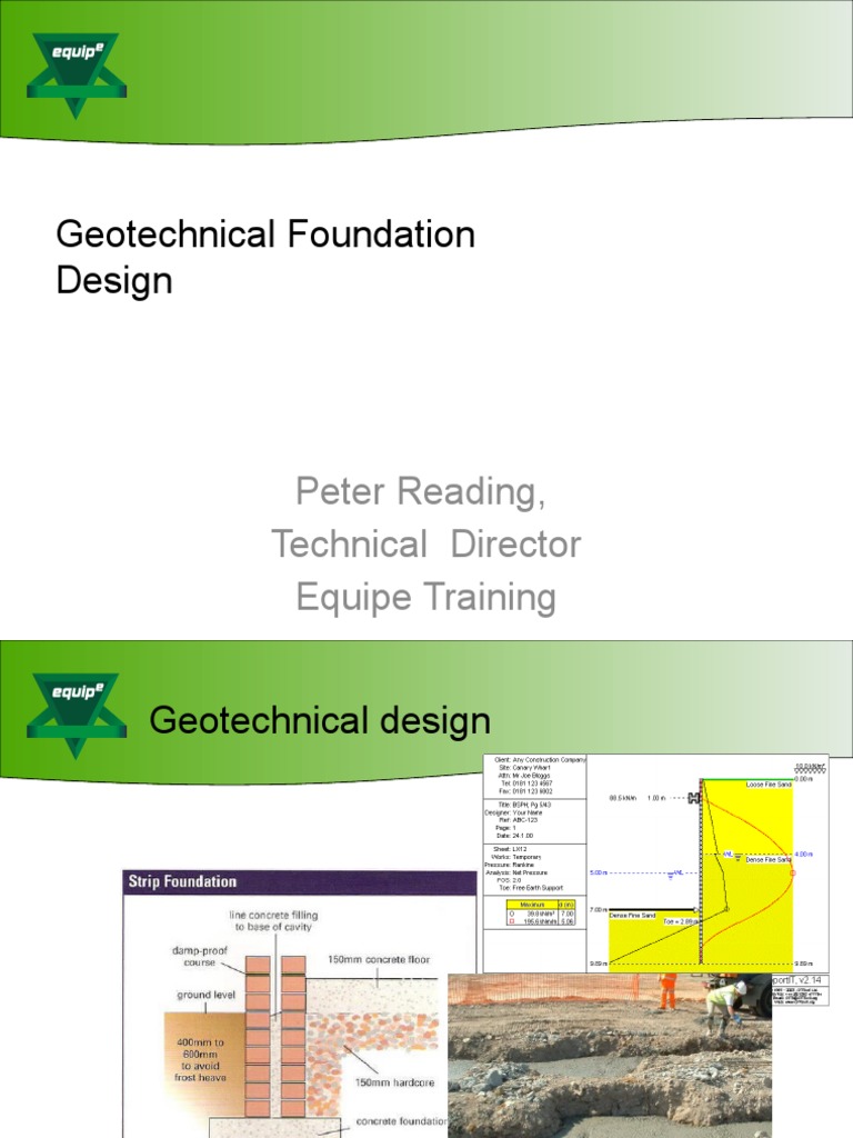 Geotechnical Foundation Design Insights | PDF | Deep Foundation ...