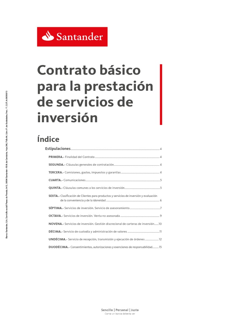 Contrato Básico para la prestación de servicios de inversión.pdf ...