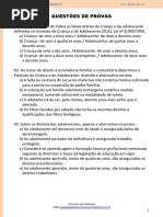 SIMULADO Estatuto Da Criança e Do Adolescente - Pedagogia Para Concursos