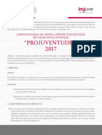 Convocatoria Projuventudes 2017-1