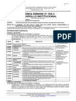 Agenda Semana 2 - Dia 2 Desarrollo Inst 2018