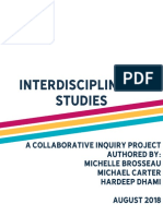 Collaborative Inquiry Project - Interdisciplinary Studies
