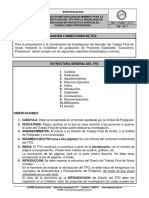 ES-AET-601-06 - Requisitos Metodologicos Minimos para La Presentacion Del TFG Por La Modalidad de Graduacion Proyectos Especiales Co