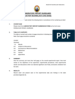 Laboratory Report Guidelines