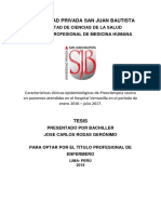 Características clínicas de la preeclampsia severa