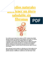 Remedios Naturales para Tener Un Útero Saludable Sin Fibromas