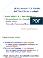 Hierarchical Mixtures of AR Models For Financial Time Series Analysis