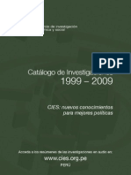 Catalogo de Investigaciones