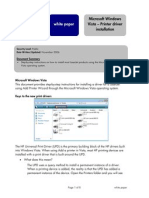 Installing a LaserJet Printer Driver Using Windows Vista Add Printer Wizard