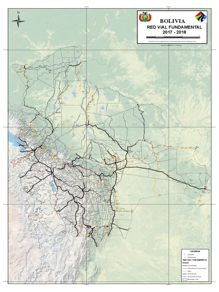 Mapa de La Red Vial Fundamental Por Tipo de Rodadura y Municipio | PDF