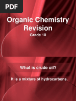 Organic Chemistry Revision: Grade 10