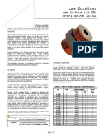 Jaw Couplings Installation Guide: Jaw In-Shear (LS, CS)