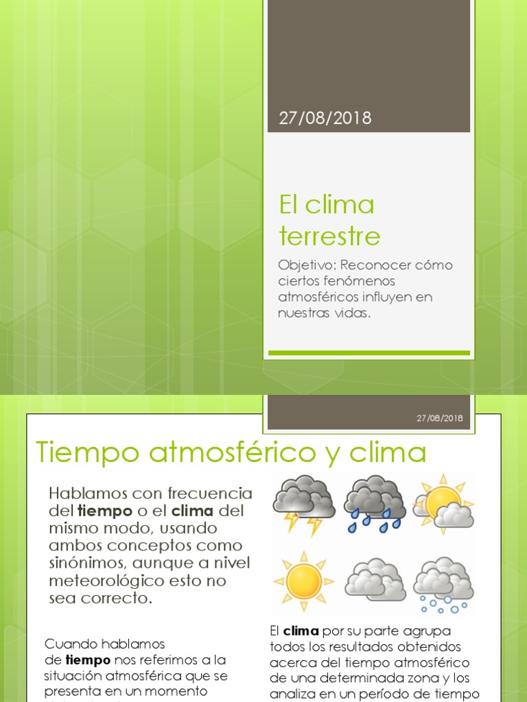 7 Unidad 4 Clima Octubre 7B PDF Clima Atmósfera