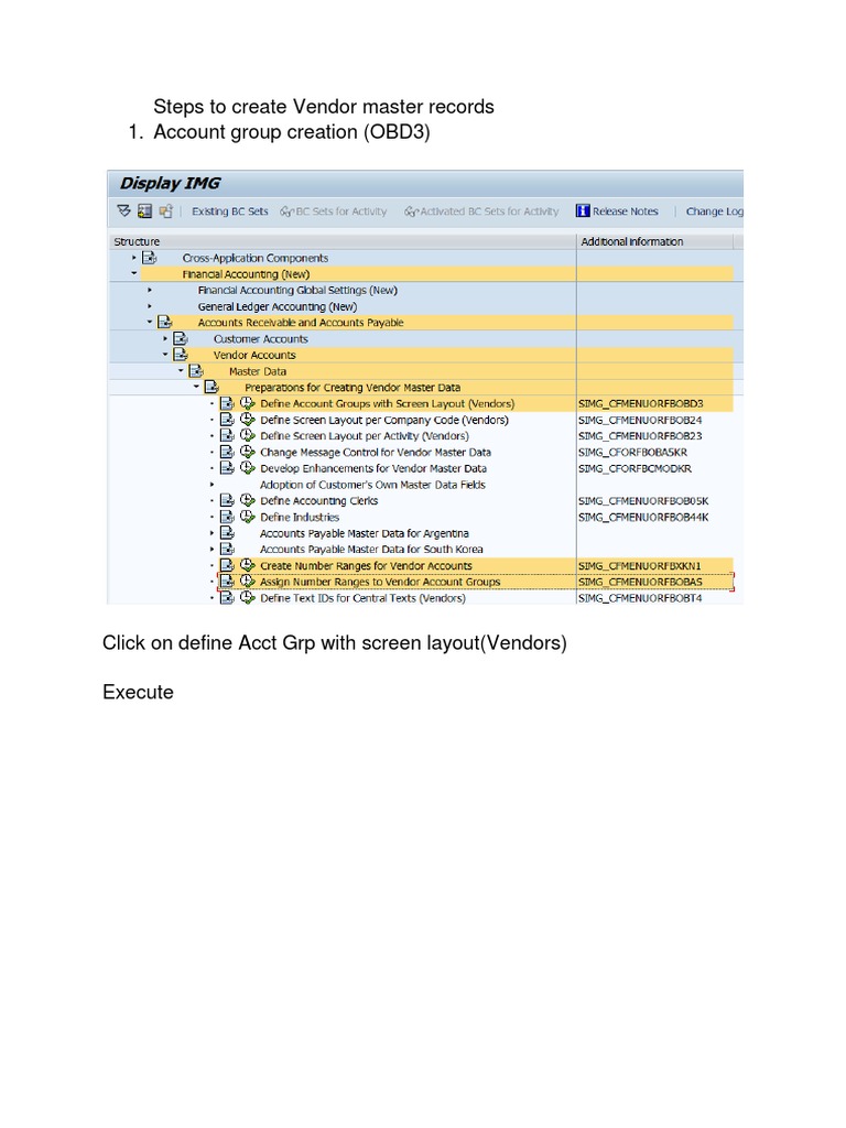 Vendor Master Record Creation Steps | PDF