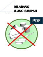 Dilarang Membuang Sampah