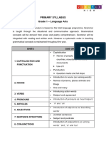 Primary Syllabus Grade 1 - Language Arts: Units Sub-Units