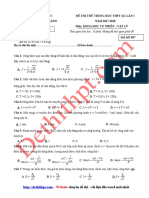 026 - de Thi Thu THPT QG Mon Vat Ly 2018 - THPT Phuc Thanh - Hai Duong - File Word Co Loi Giai Chi Tiet 1