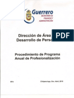 Manual de Procedimientos / Procedimiento de Programa Anual de Profesionalización