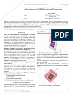 A Wideband Microstrip Antenna with EBG Structure and Superstrate