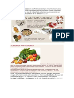 Alimentos protectores y constructores