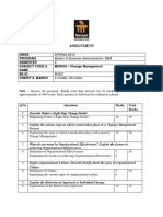 Assignment: Drive Program Semester Subject Code & Name MU0018 - Change Management BK Id Credit & Marks