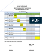 Jadwal Praktek Komputer