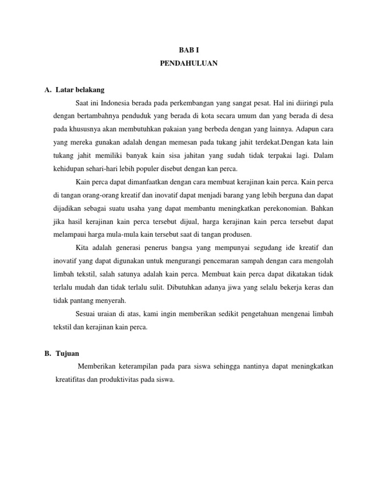 Makalah Tekstil